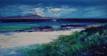 A summer moonrise Isle of Iona 16x30